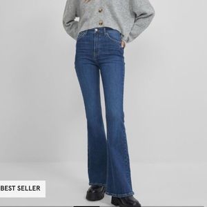 Bershka High Waisted Flare Jeans